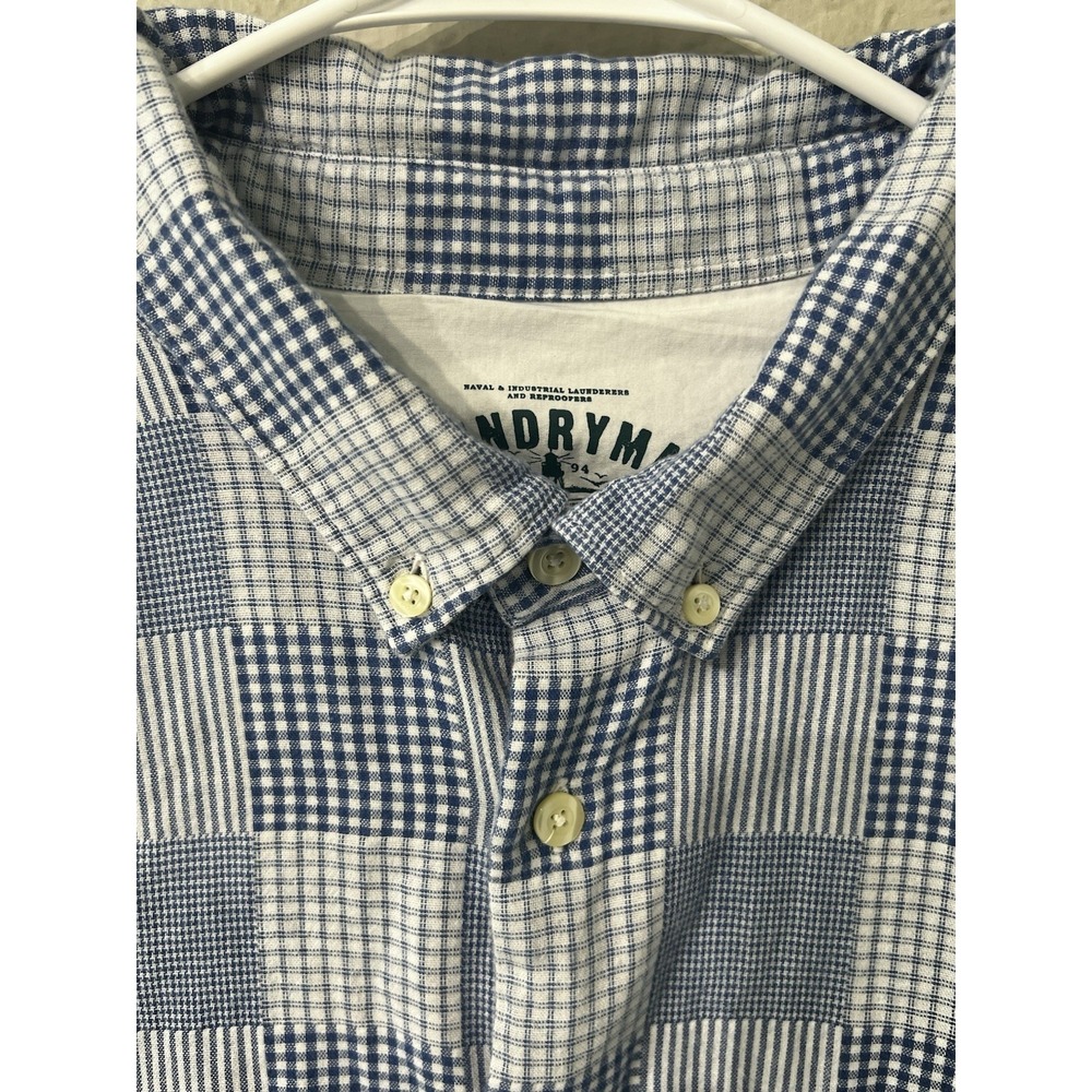 Barbour Button Down Gingham Patchwork Shirt Size … - image 6